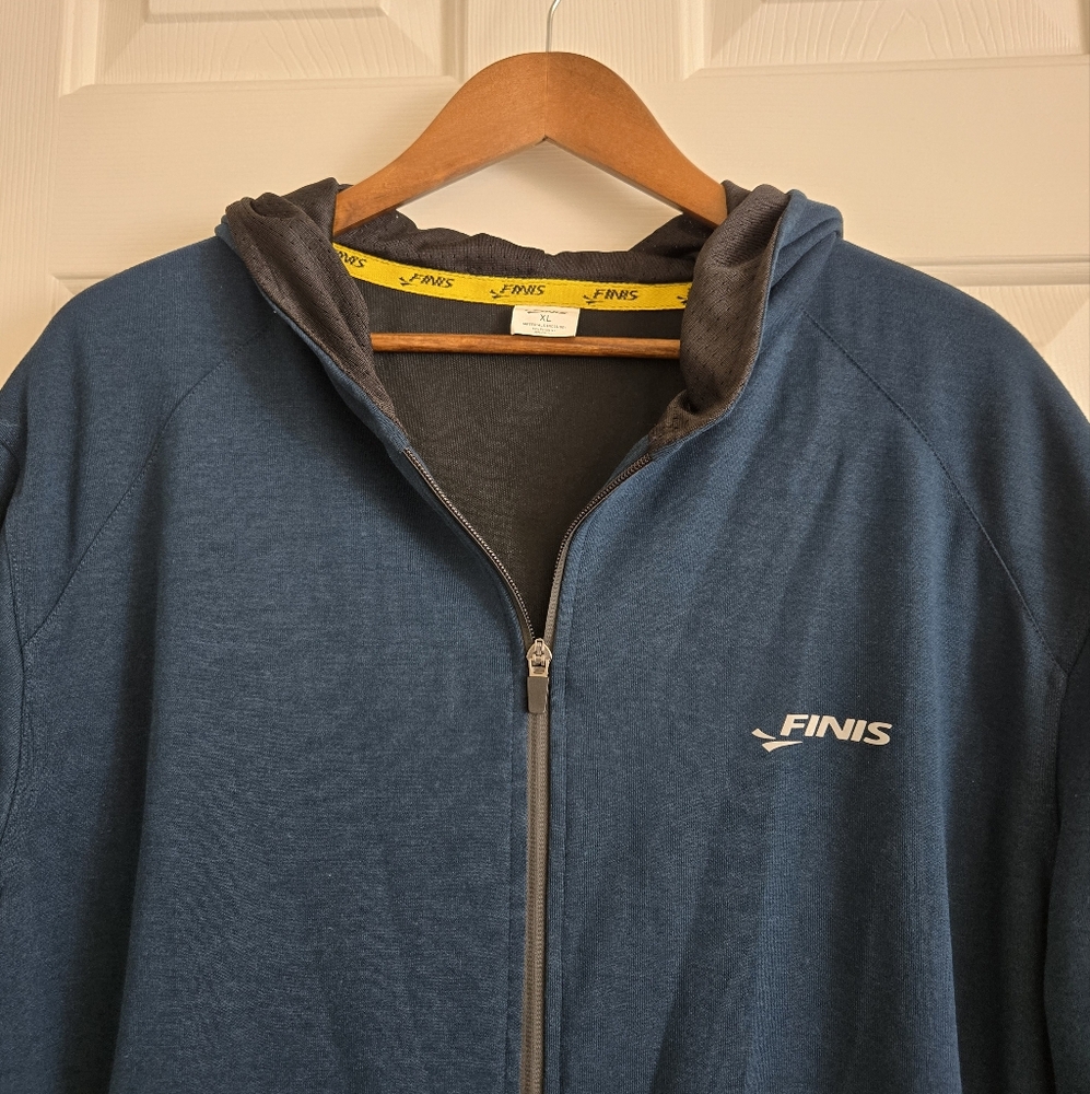 Finis Full Zip Performance Hoodie Sweatshirt